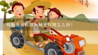 双桶洗衣机脱水桶密封圈怎么拆？