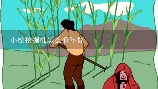 小松挖掘机怎么看年份