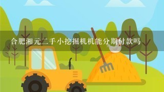 合肥湘元2手小挖掘机机能分期付款吗